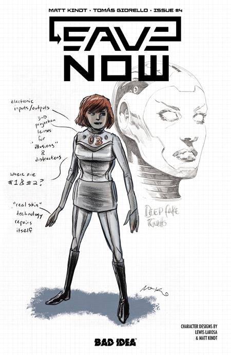 SAVE NOW #4 (OF 4) CVR B LEWIS LAROSA MATT KINDT CHARACTER DESIGN VAR (VF/NM)