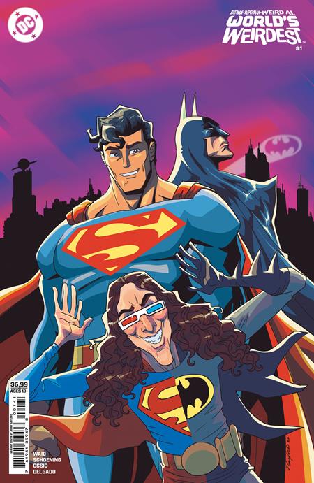 BATMAN SUPERMAN WEIRD AL WORLDS WEIRDEST #1 (ONE SHOT) CVR D JERRY GAYLORD CARD STOCK VAR (VF/NM)