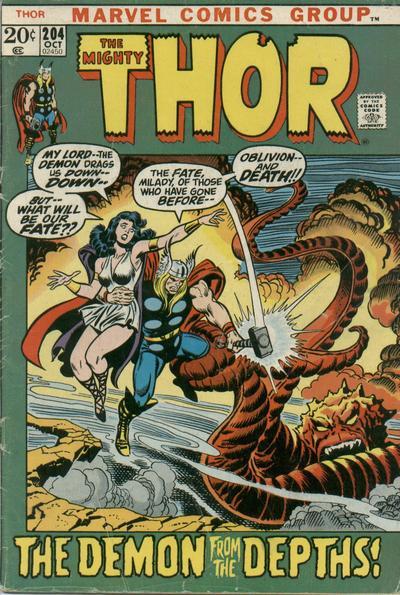 Thor #204 CVR A Marvel 1972 FN