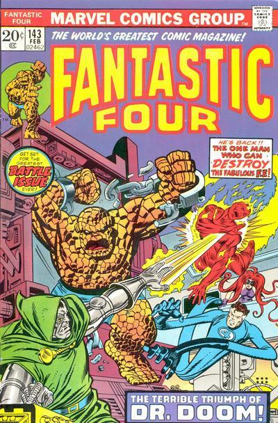 Fantastic Four #143 CVR A Marvel 1974 FN