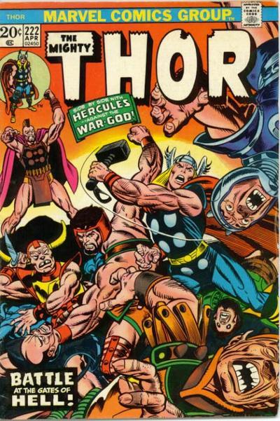Thor #222 CVR A Marvel 1974 FN