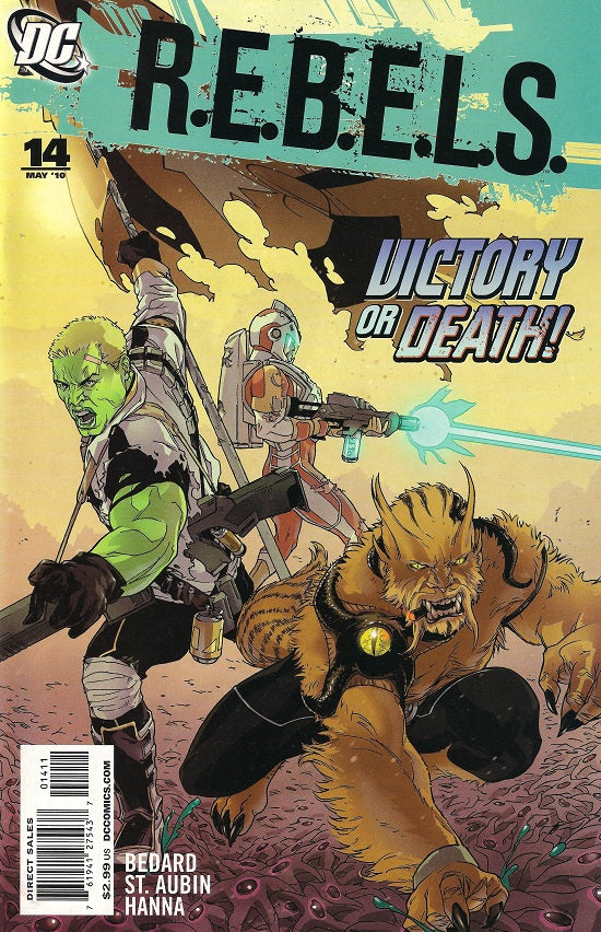R.E.B.E.L.S. #14 CVR A DC Comics 2010 FN