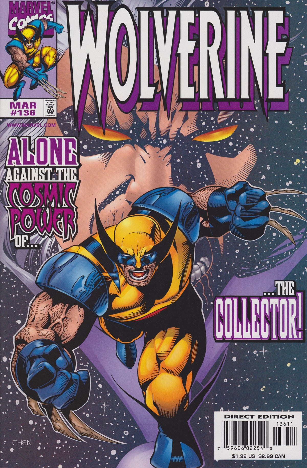 Wolverine #136 CVR A Marvel 1999 FN