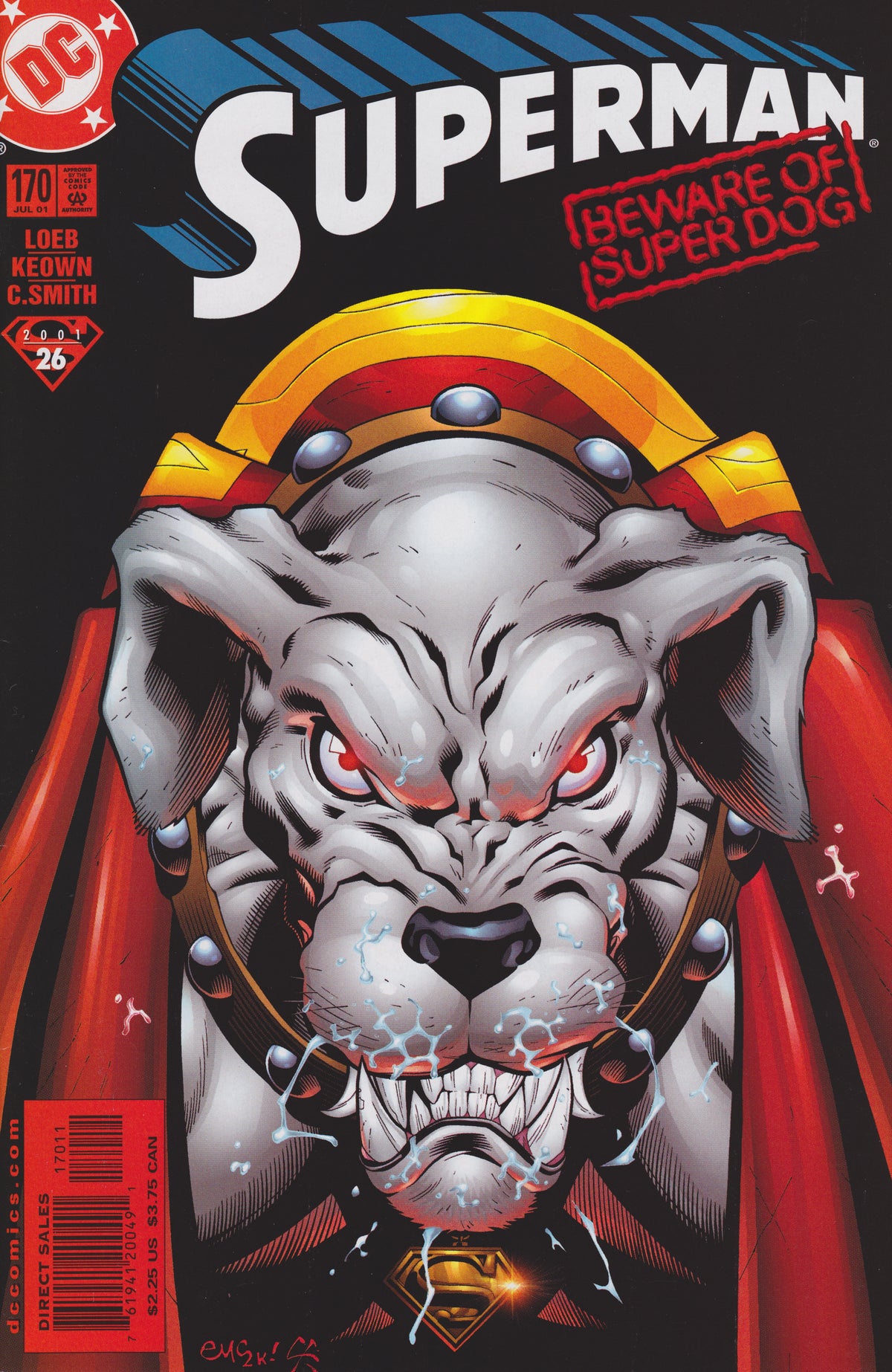 Superman #170 CVR A DC Comics 2001 VG