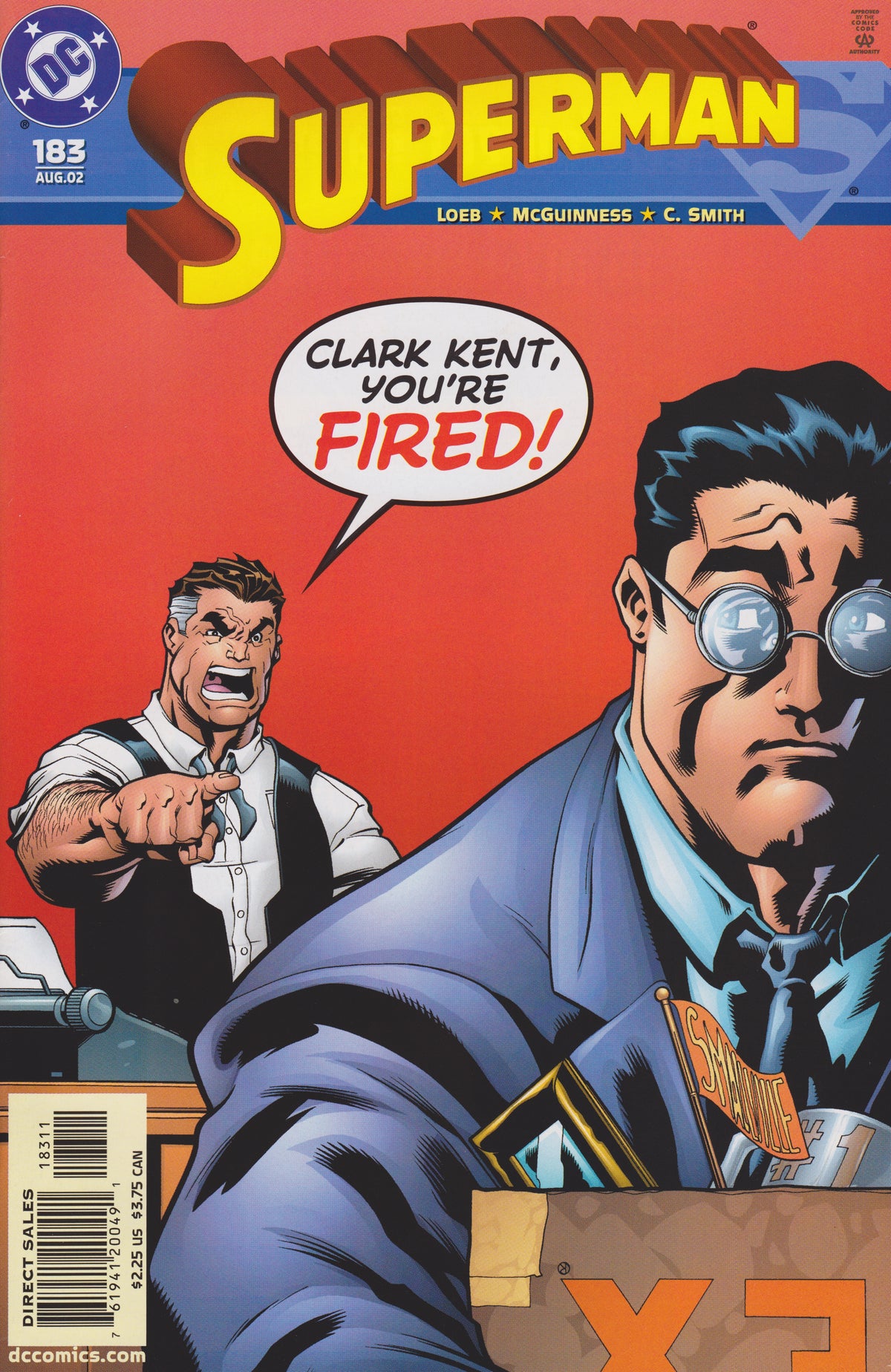 Superman #183 CVR A DC Comics 2002 VG