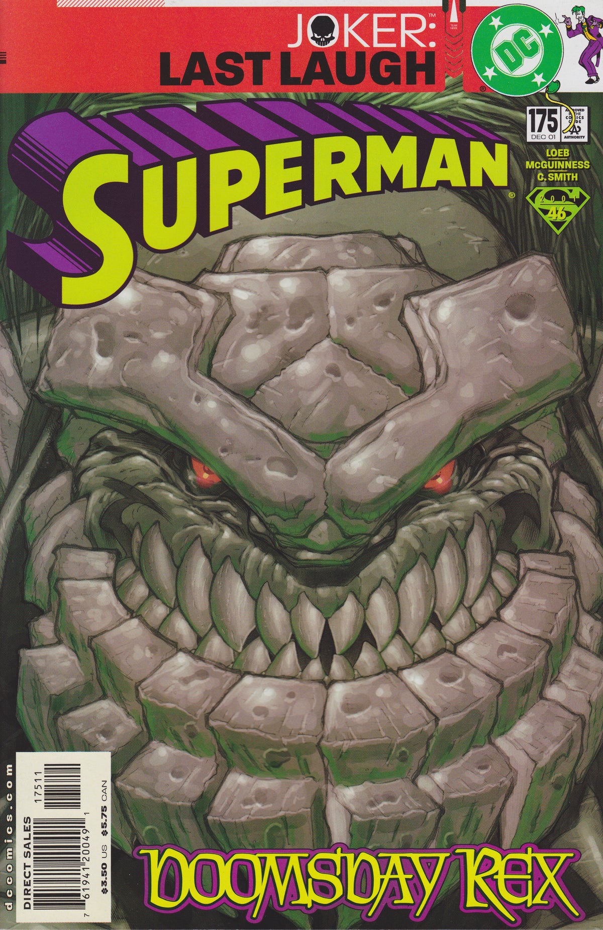 Superman #175 CVR A DC Comics 2001 VG