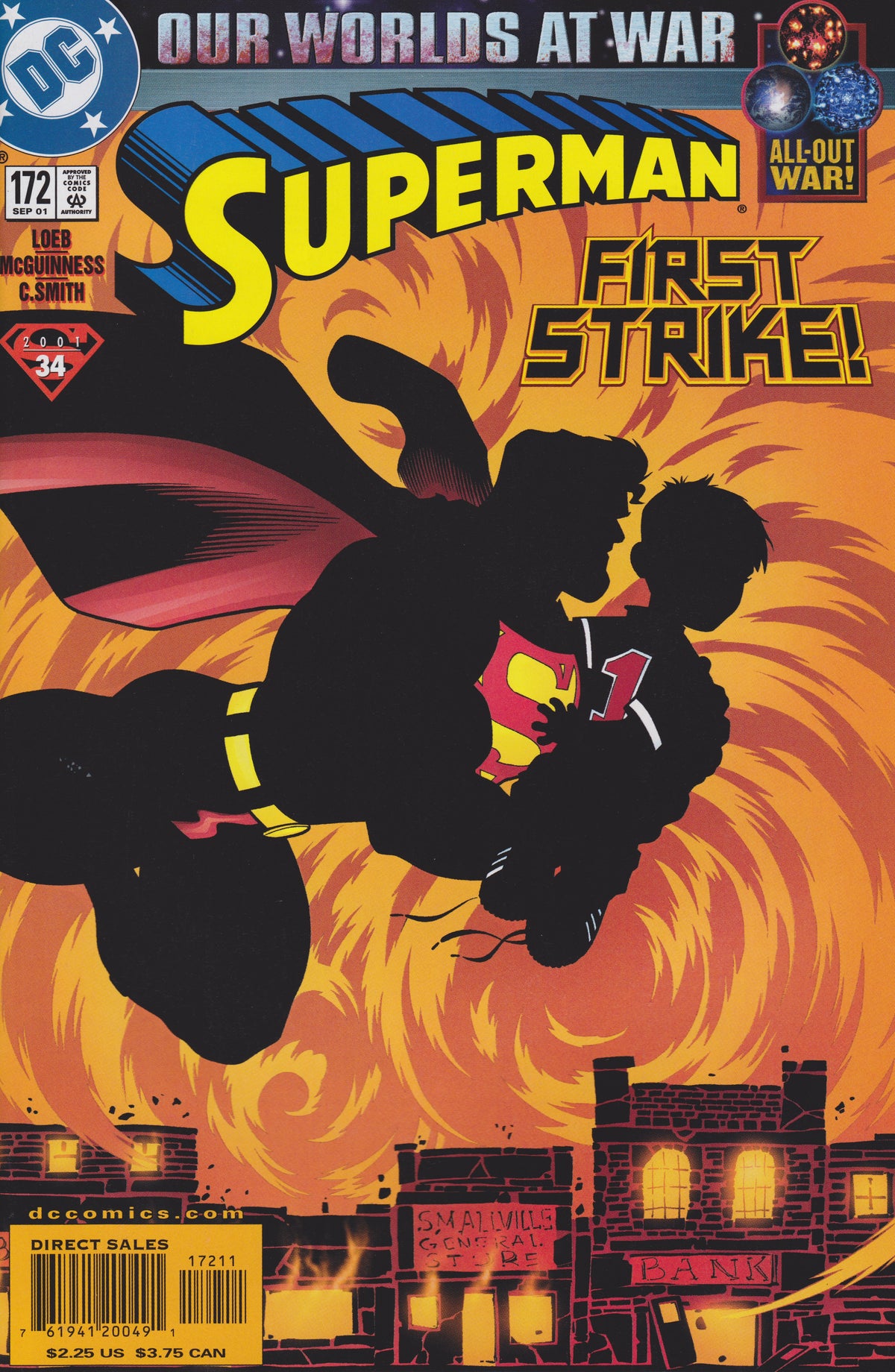 Superman #172 CVR A DC Comics 2001 VG