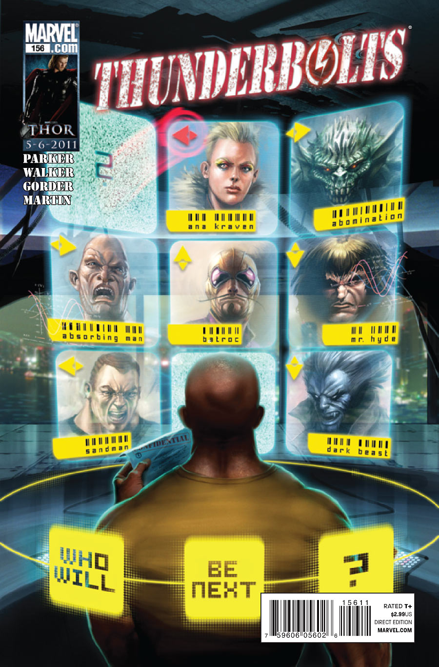 Thunderbolts #156 CVR A Marvel 2011 FN