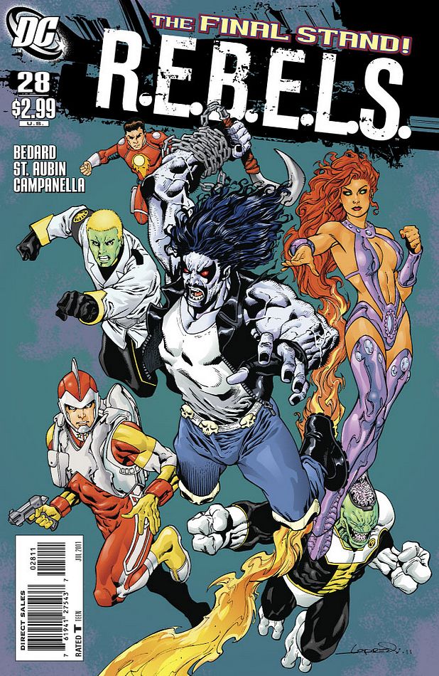 R.E.B.E.L.S. #28 CVR A DC Comics 2011 FN