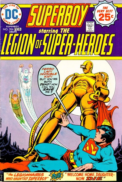 Superboy #206 CVR A DC Comics 1975 FN