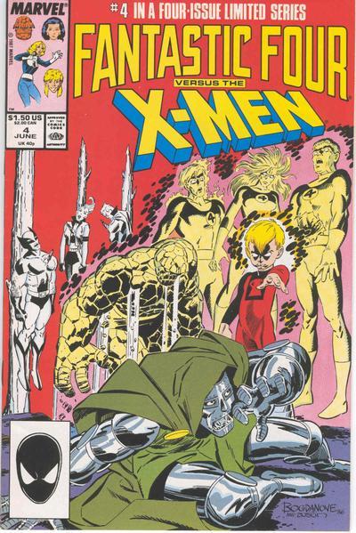 Fantastic Four vs. X-Men #4 CVR A Marvel 1987 FN