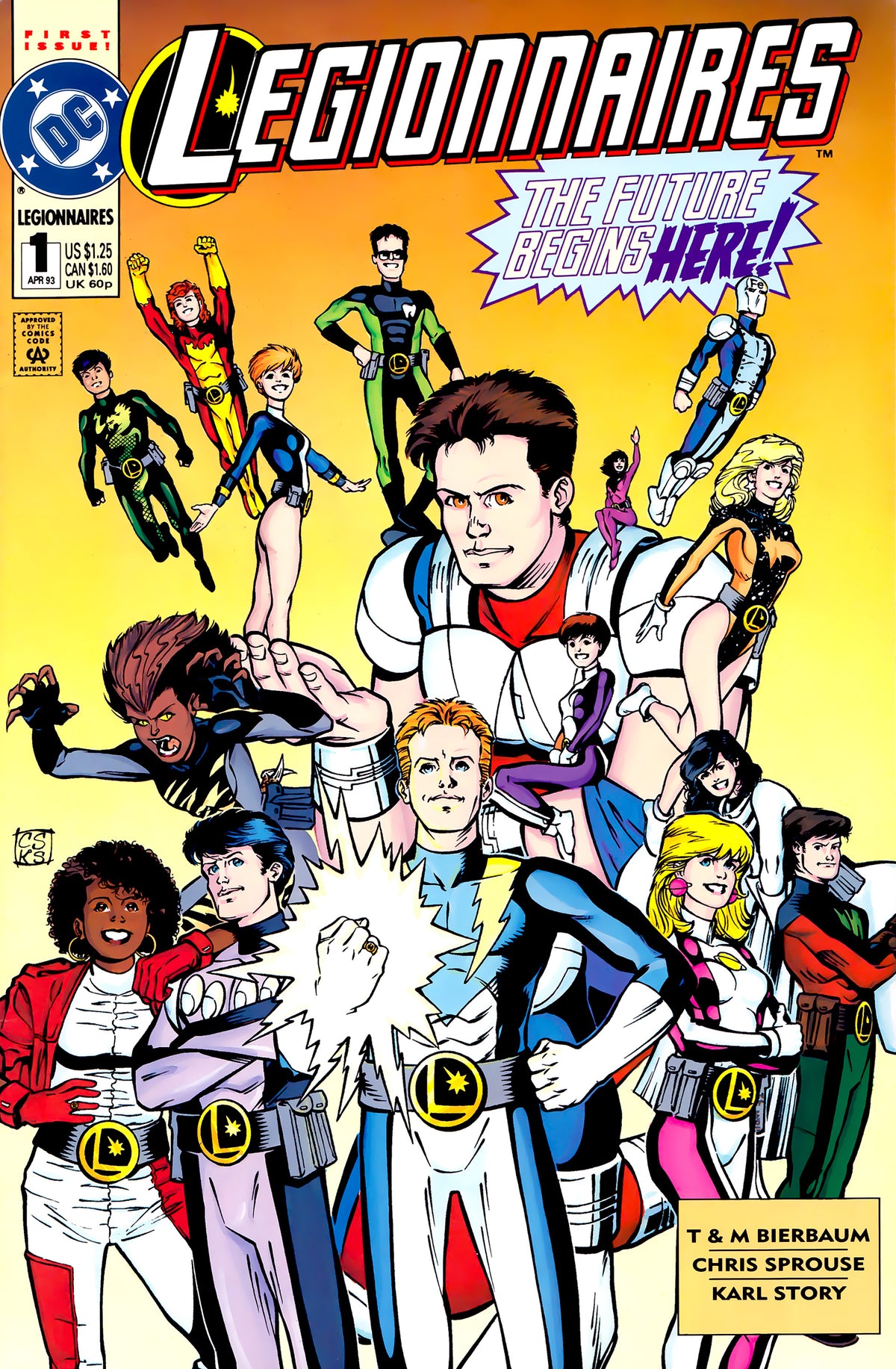 Legionnaires #1 CVR A DC Comics 1993 VF