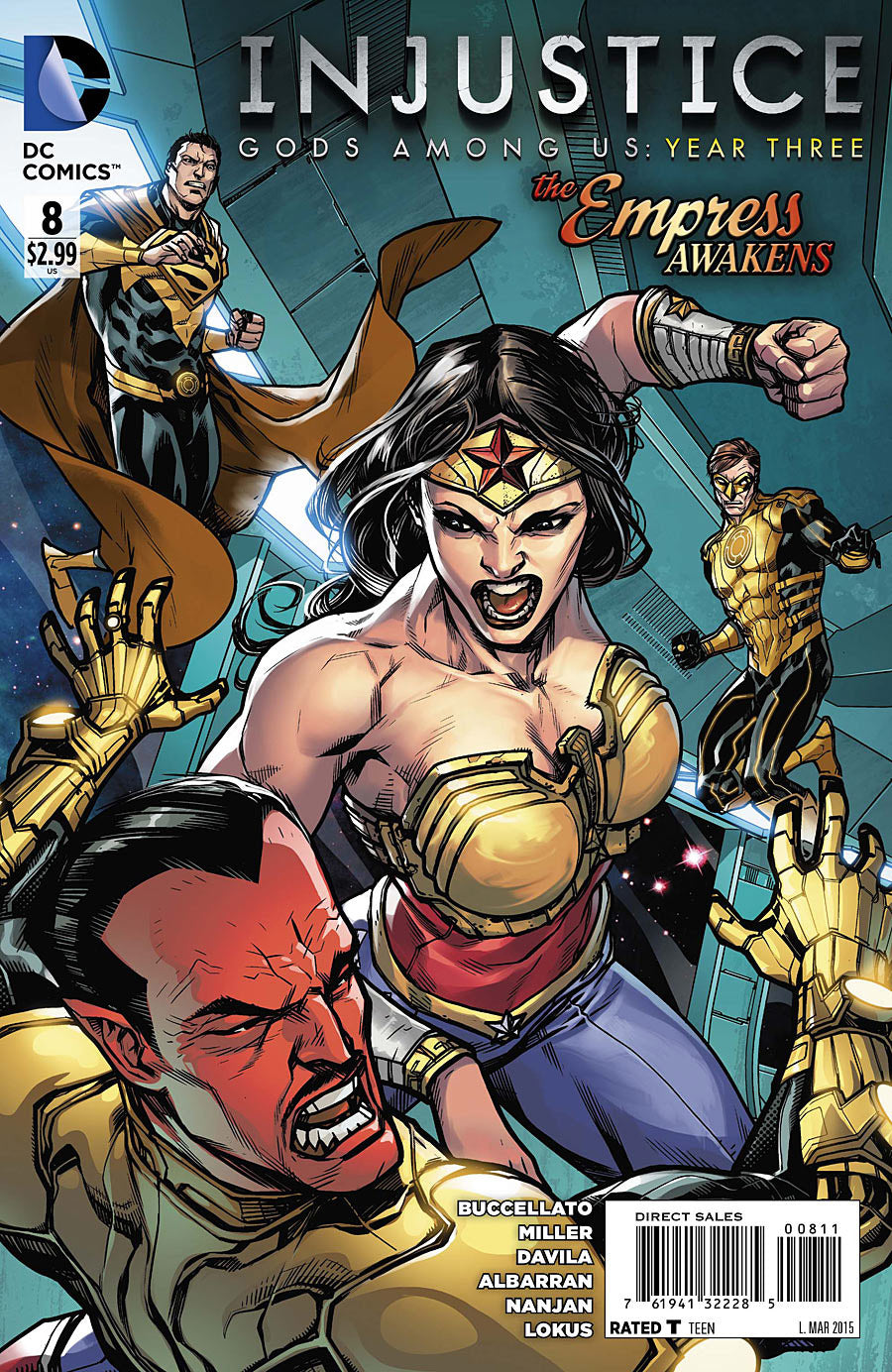 Injustice: Gods Among Us Year Three #8 CVR A dc comics 2015 FN
