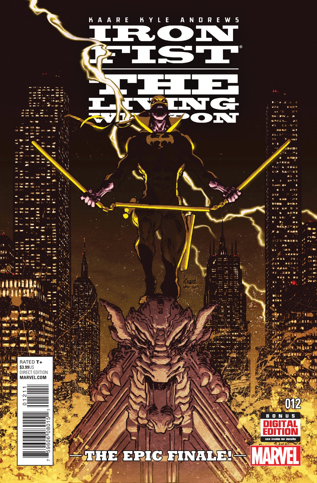 Iron Fist: The Living Weapon #12 CVR A Marvel 2015 VF