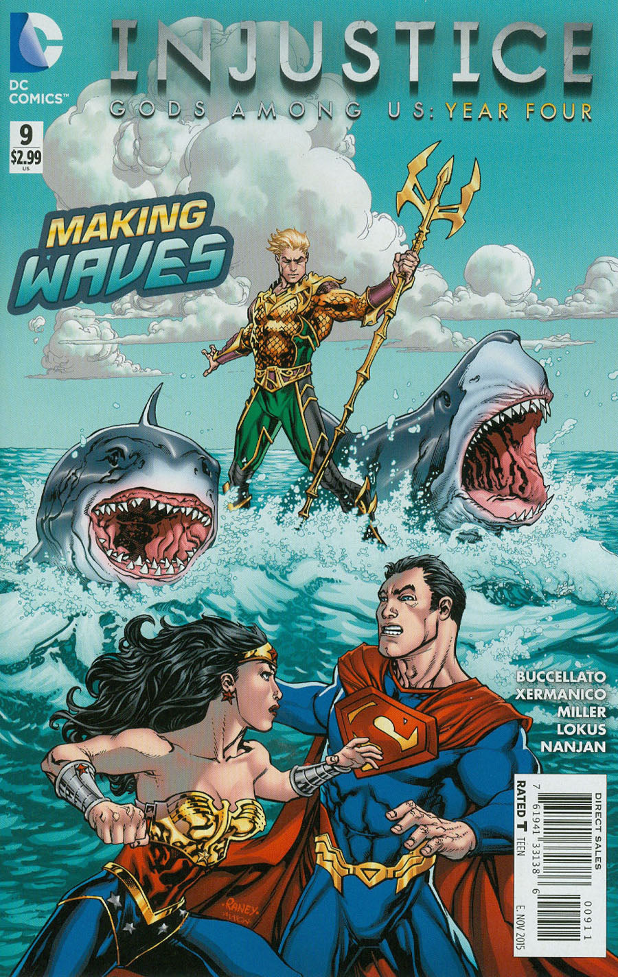 Injustice: Gods Among Us Year Four #9 CVR A dc comics 2015 FN