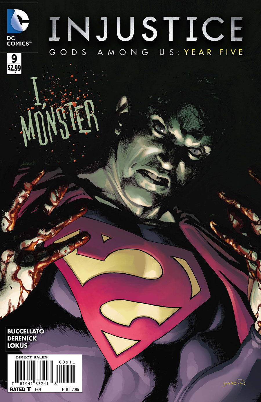 Injustice: Gods Among Us Year Five #9 CVR A dc comics 2016 FN
