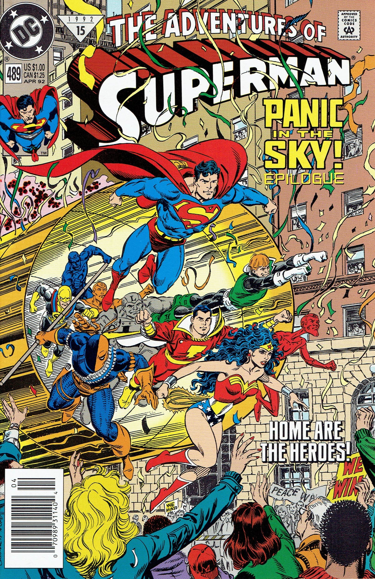 Adventures of Superman #489 CVR A DC Comics 1992 FN