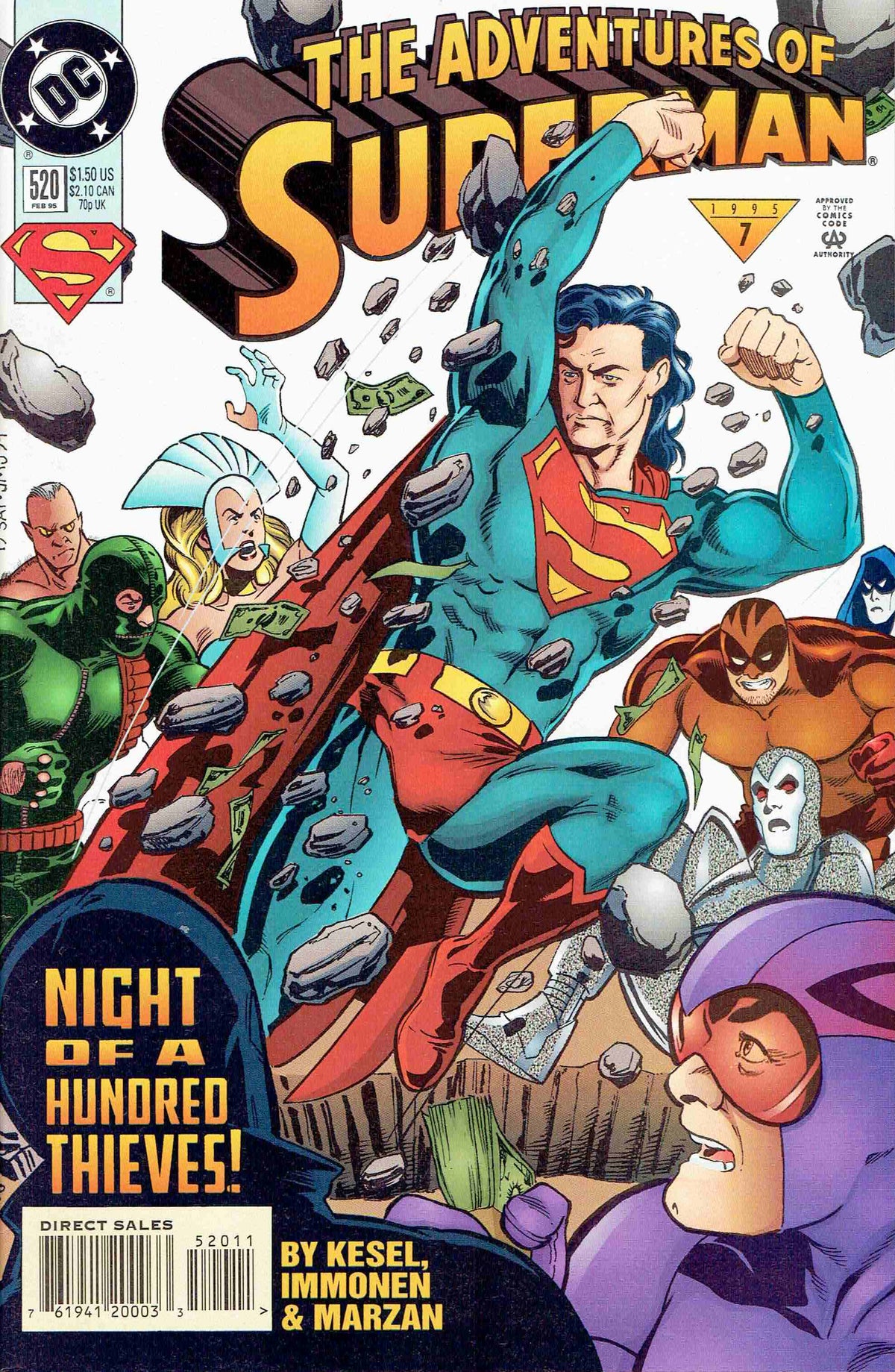 Adventures of Superman #520 CVR A DC Comics 1995 FN
