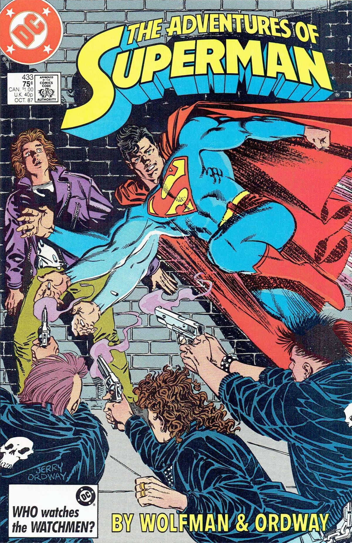 Adventures of Superman #433 CVR A DC Comics 1987 FN