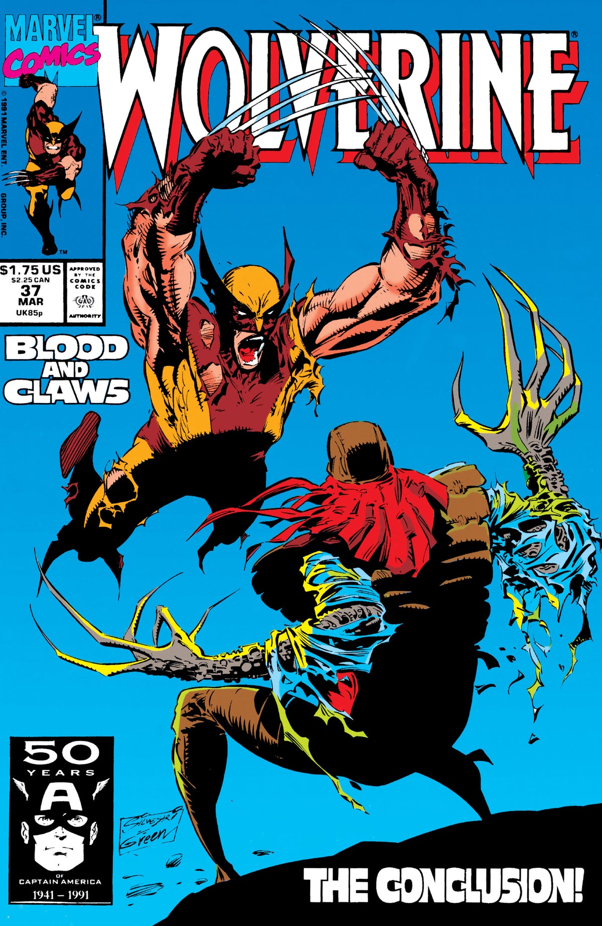 Wolverine #37 CVR A Marvel 1991 FN