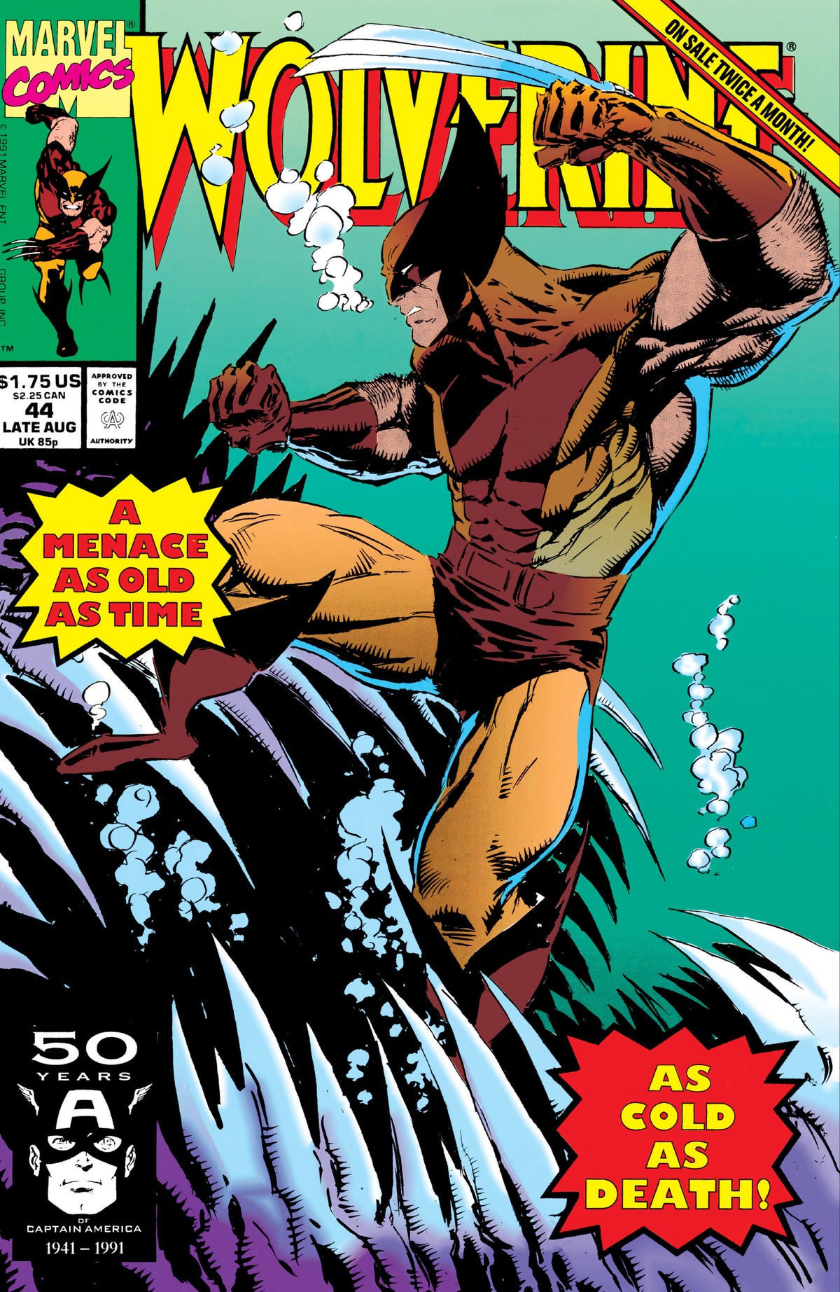 Wolverine #44 CVR A Marvel 1991 FN