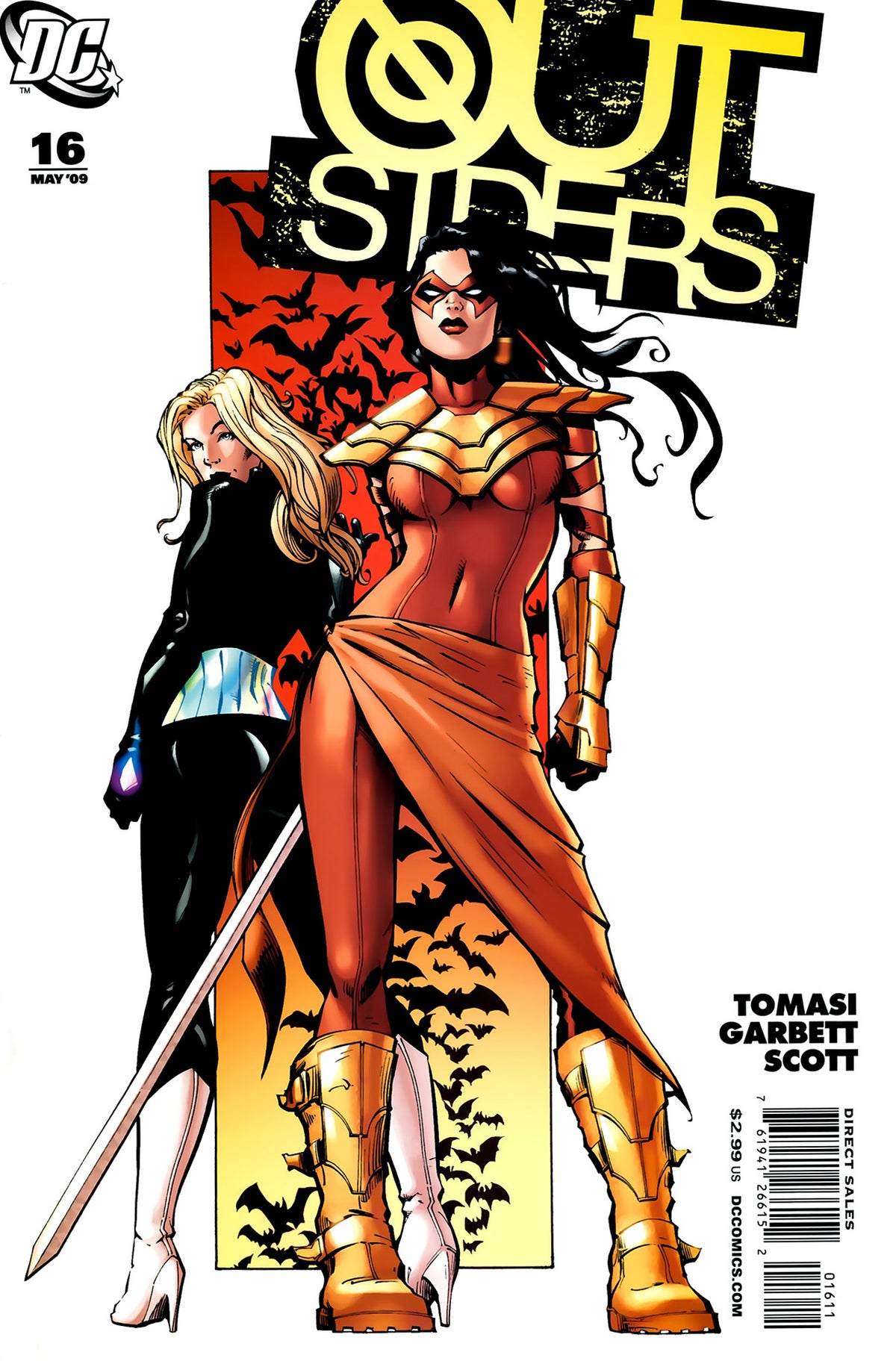 The Outsiders #16 CVR A DC Comics 2009 FN