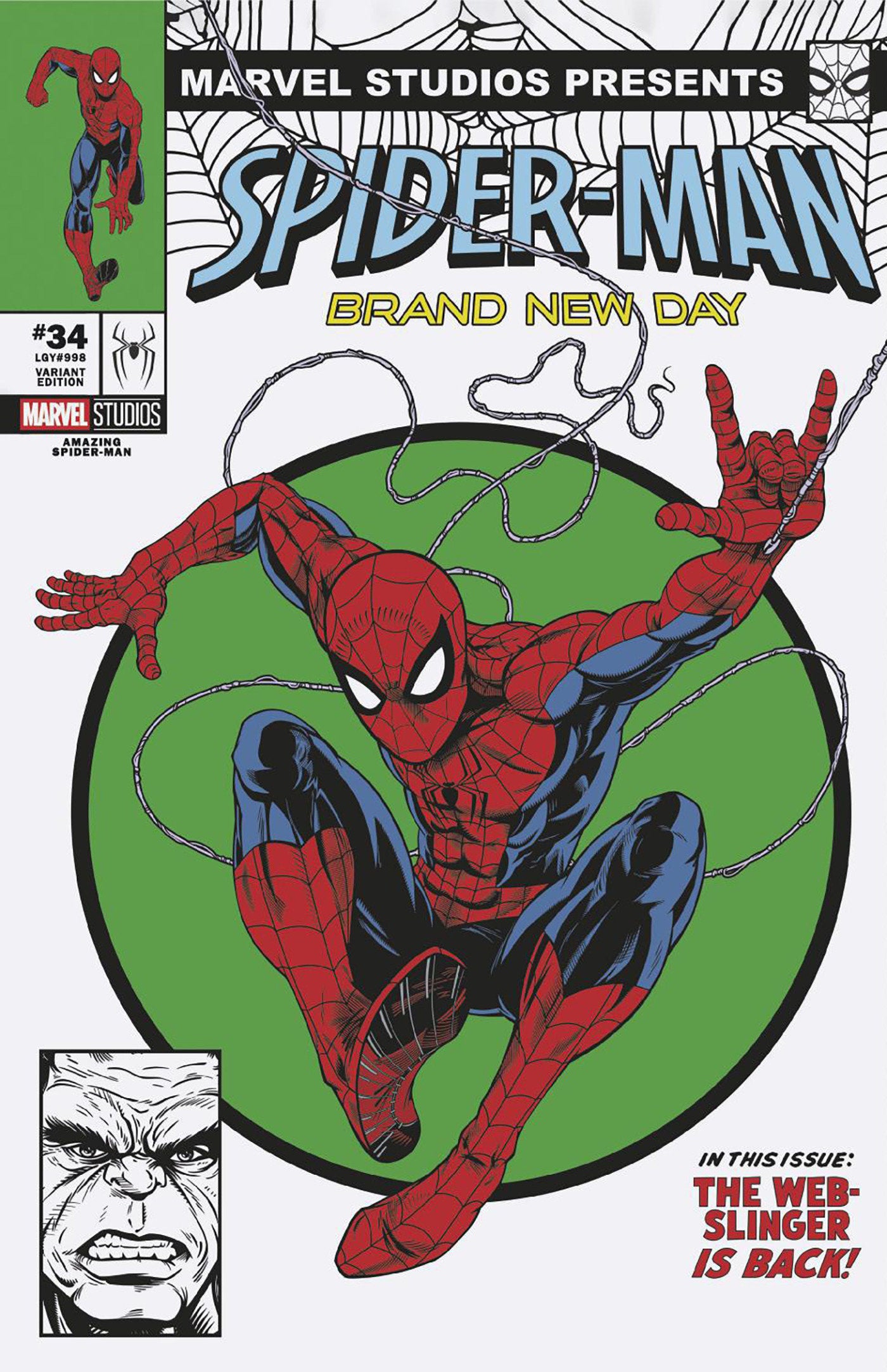 AMAZING SPIDER-MAN #34 ADAM STAFFORD SPIDER-MAN: BRAND NEW DAY MARVEL STUDIOS VARIANT (VF/NM)