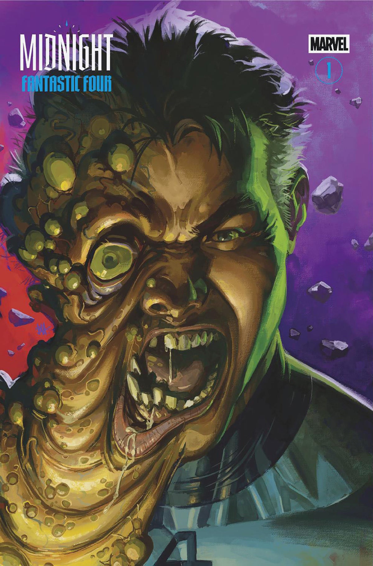 MIDNIGHT FANTASTIC FOUR #1 COVER C BEN HARVEY MIDNIGHT SPECIAL VARIANT (VF/NM)