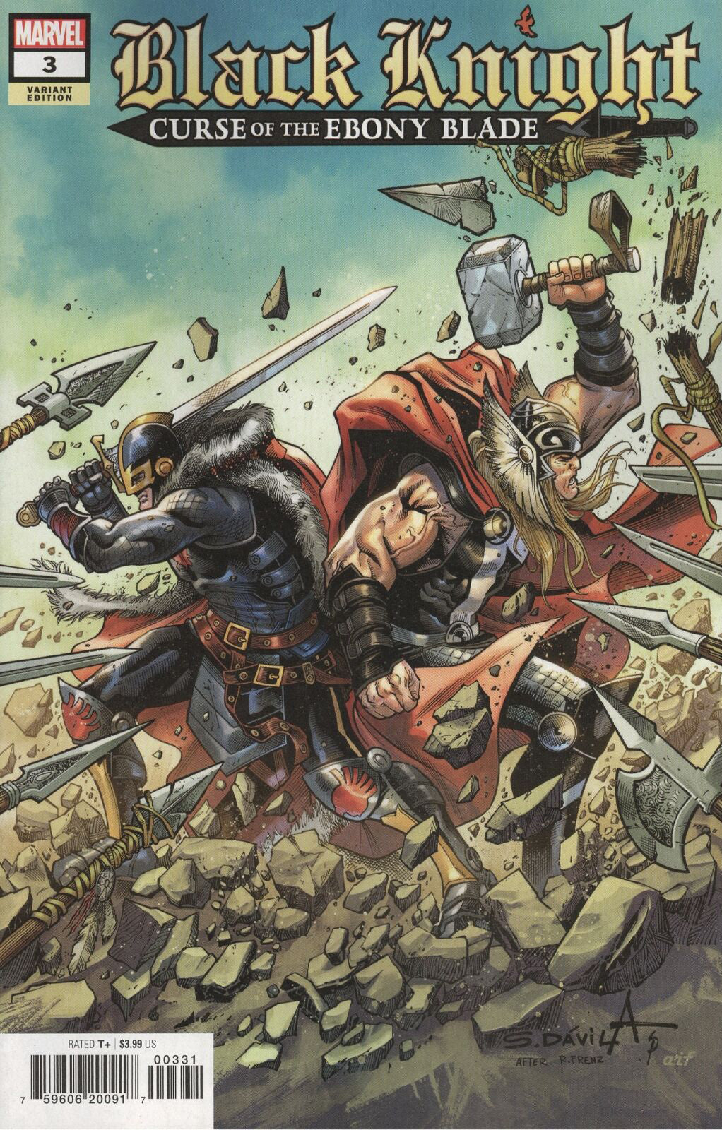 Black Knight: Curse of the Ebony Blade #3 - CVR B (FN)