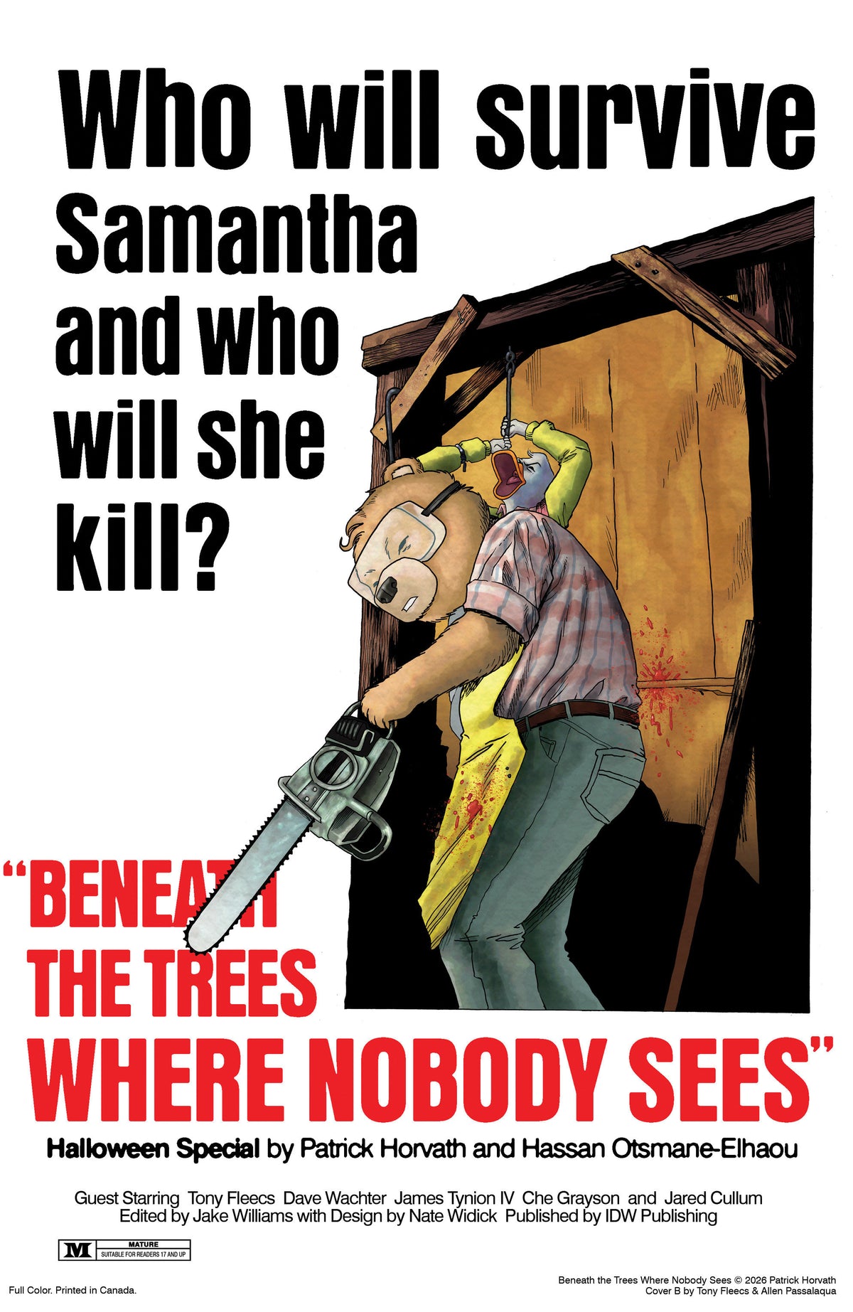 Beneath the Trees Where Nobody Sees Halloween Special Variant B (Fleecs Movie Homage Cover) (VF/NM)