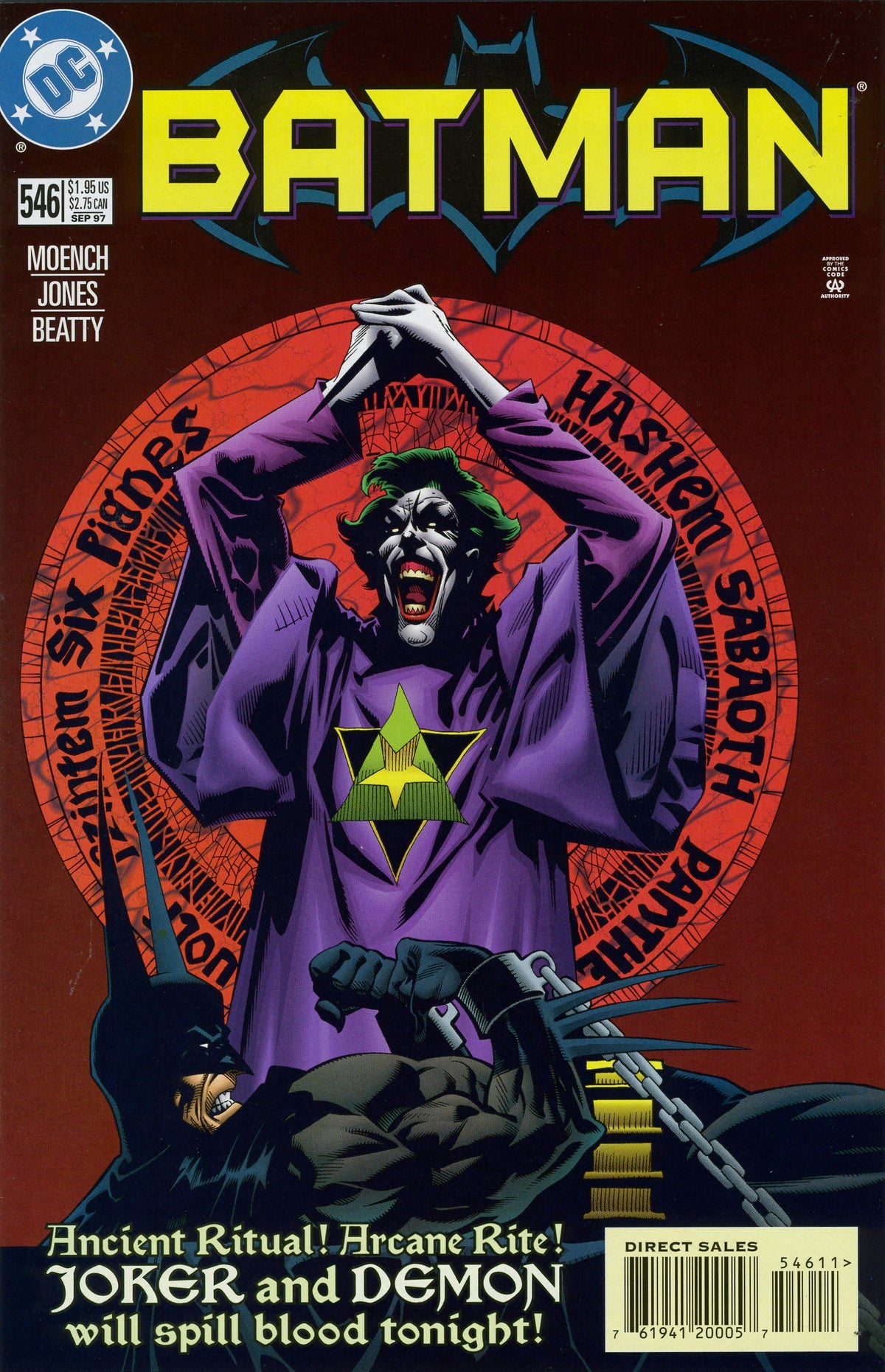 Batman #546 CVR A DC Comics 1997 FN