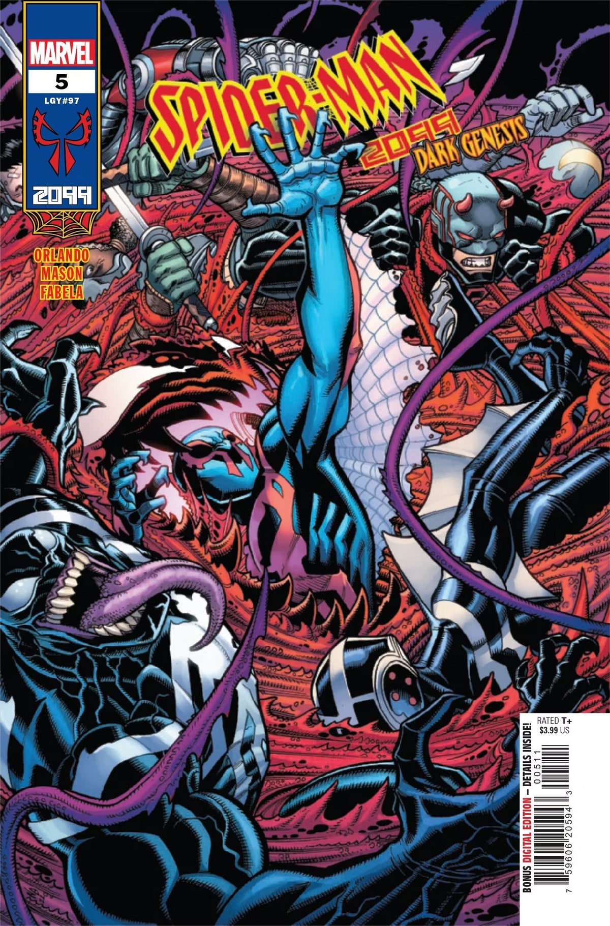 Spider-Man 2099: Dark Genesis #5 CVR A Marvel 2023 VF