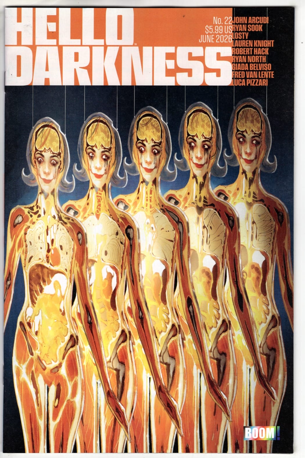 Boom Entertainment NEW THIS WEEK Hello Darkness #22 F FOC Reveal (Dressed, TBA) (VF/NM)