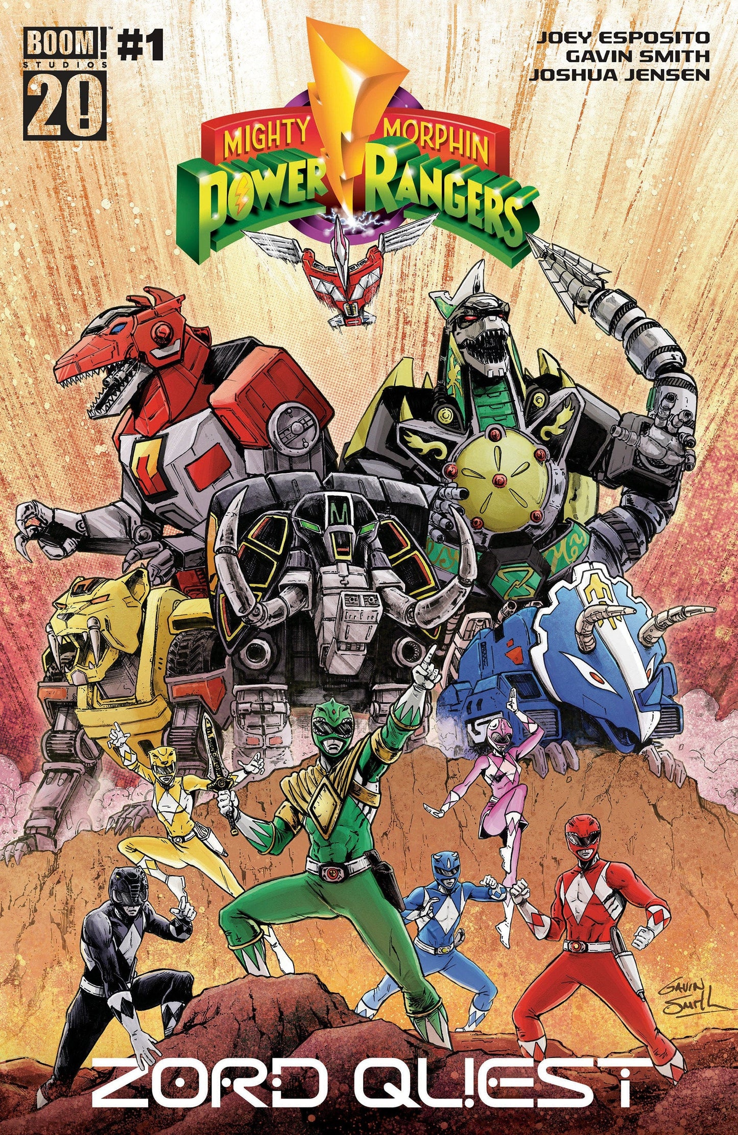 Boom Entertainment NEW THIS WEEK Mighty Morphin Power Rangers: Zord Quest #1 A Main (Dressed Smith) (VF/NM)