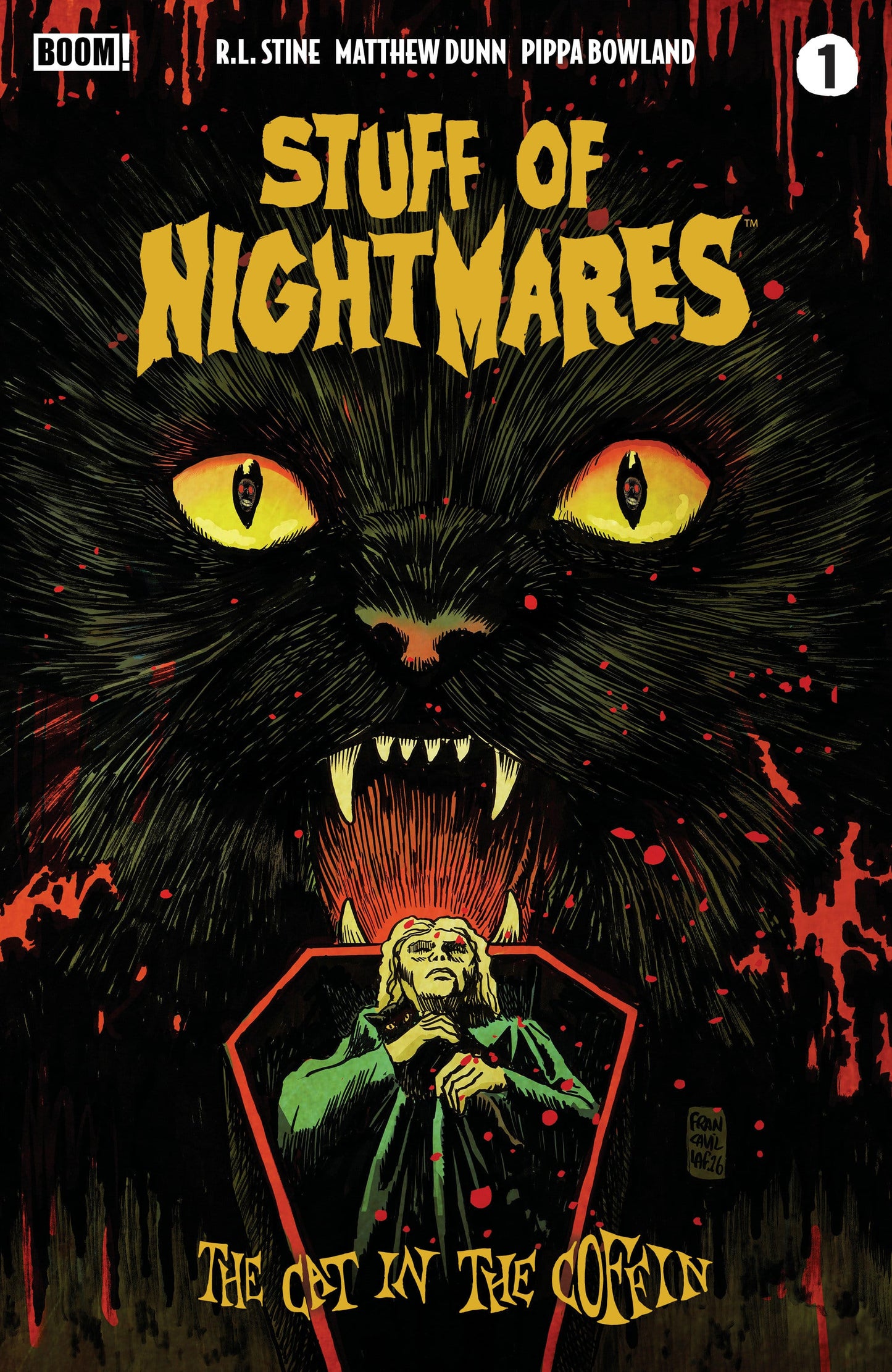 BOOM! Studios NEW THIS WEEK Stuff of Nightmares: The Cat in the Coffin #1 A Main (Dressed, Francavilla) (VF/NM)