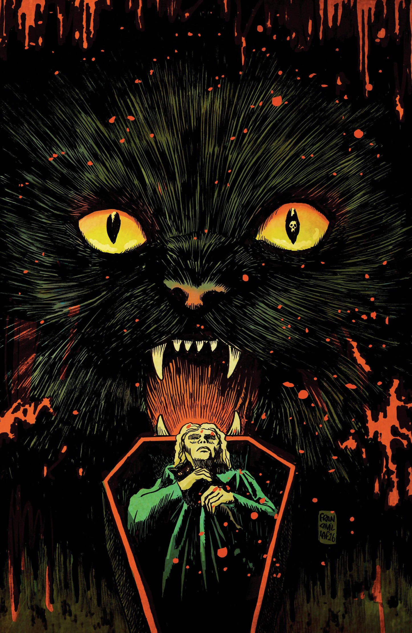 BOOM! Studios NEW THIS WEEK Stuff of Nightmares: The Cat in the Coffin #1 D Glow in the Dark Variant (Full Art, Francavilla) (VF/NM)