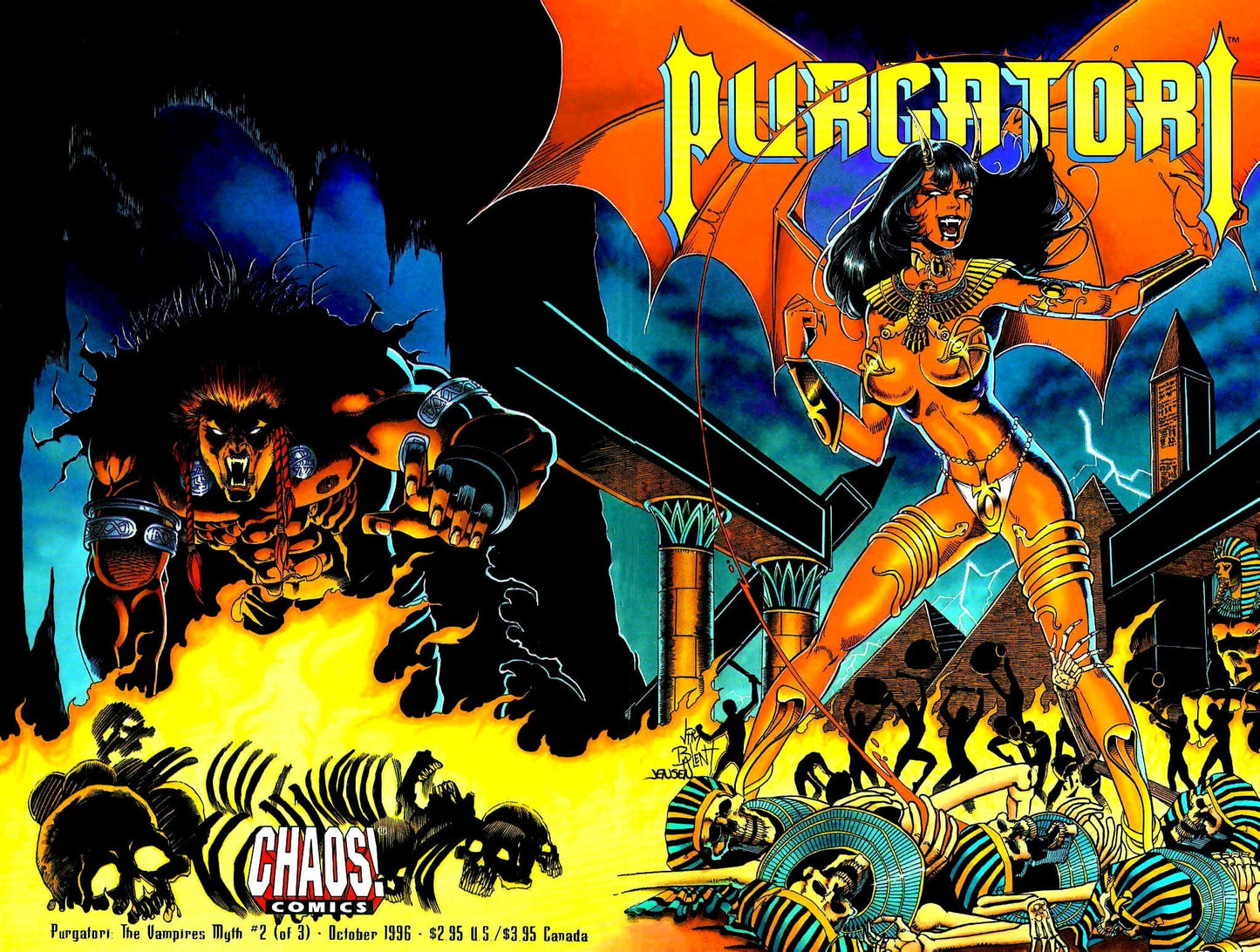 Chaos! Comics COMIC BOOK Purgatori: The Vampires Myth #2 (VF/NM)