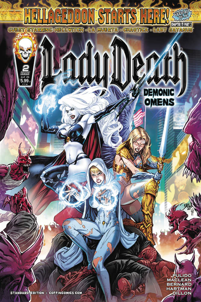 COFFIN COMICS COMIC BOOK Lady Death Demonic Omens #2 (Of 2) Cover A Bernard Standard (M