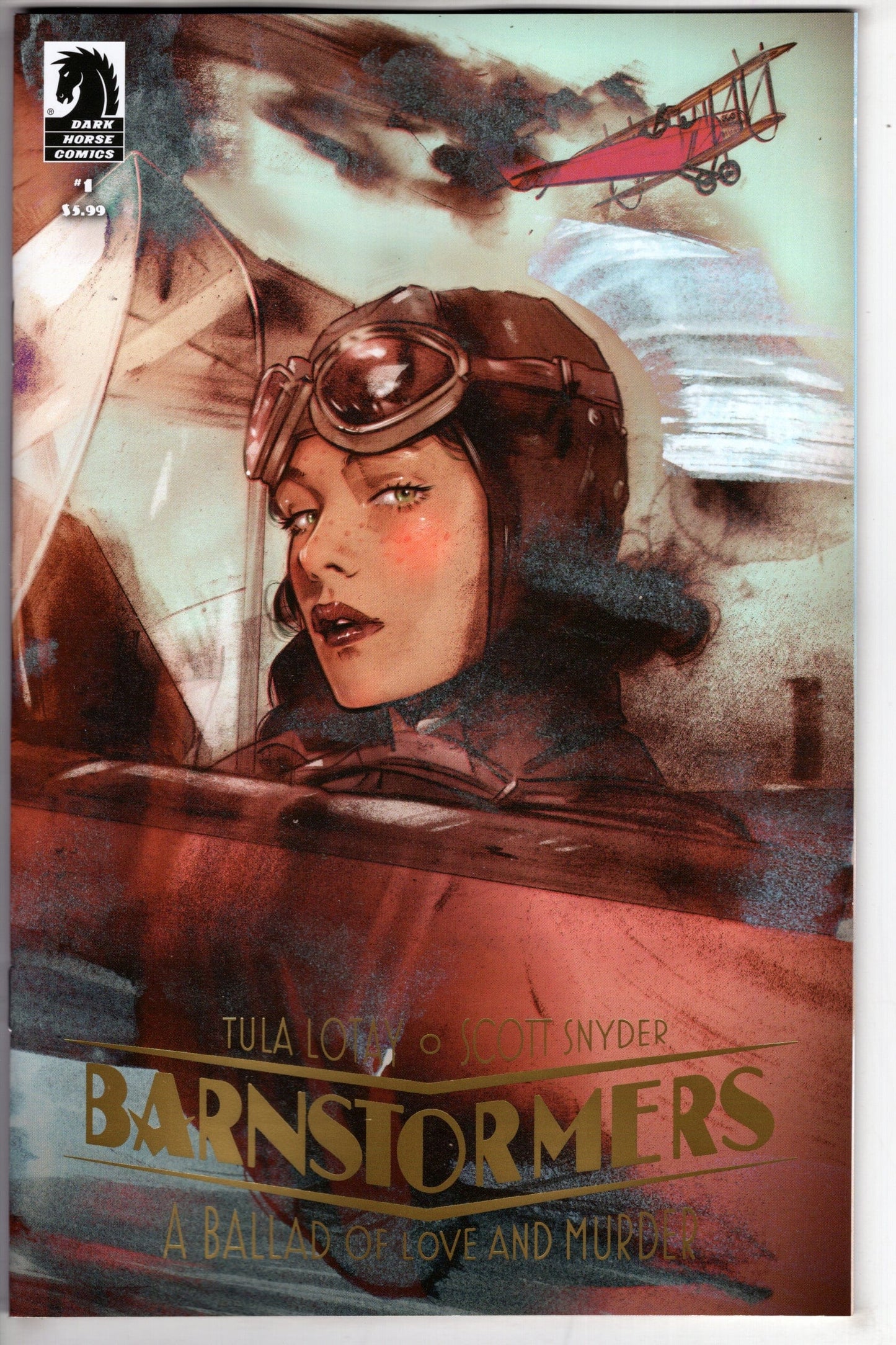 DARK HORSE COMICS COMIC BOOK BARNSTORMERS #1 CVR E FOIL LOTAY VAR