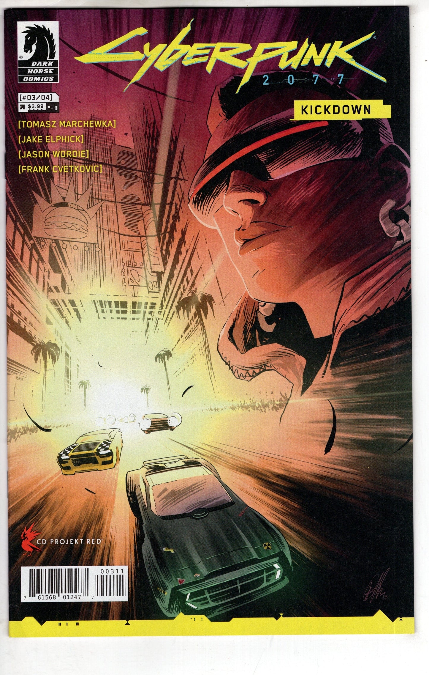 DARK HORSE COMICS COMIC BOOK CYBERPUNK 2077 KICKDOWN #3 CVR A ELPHICK