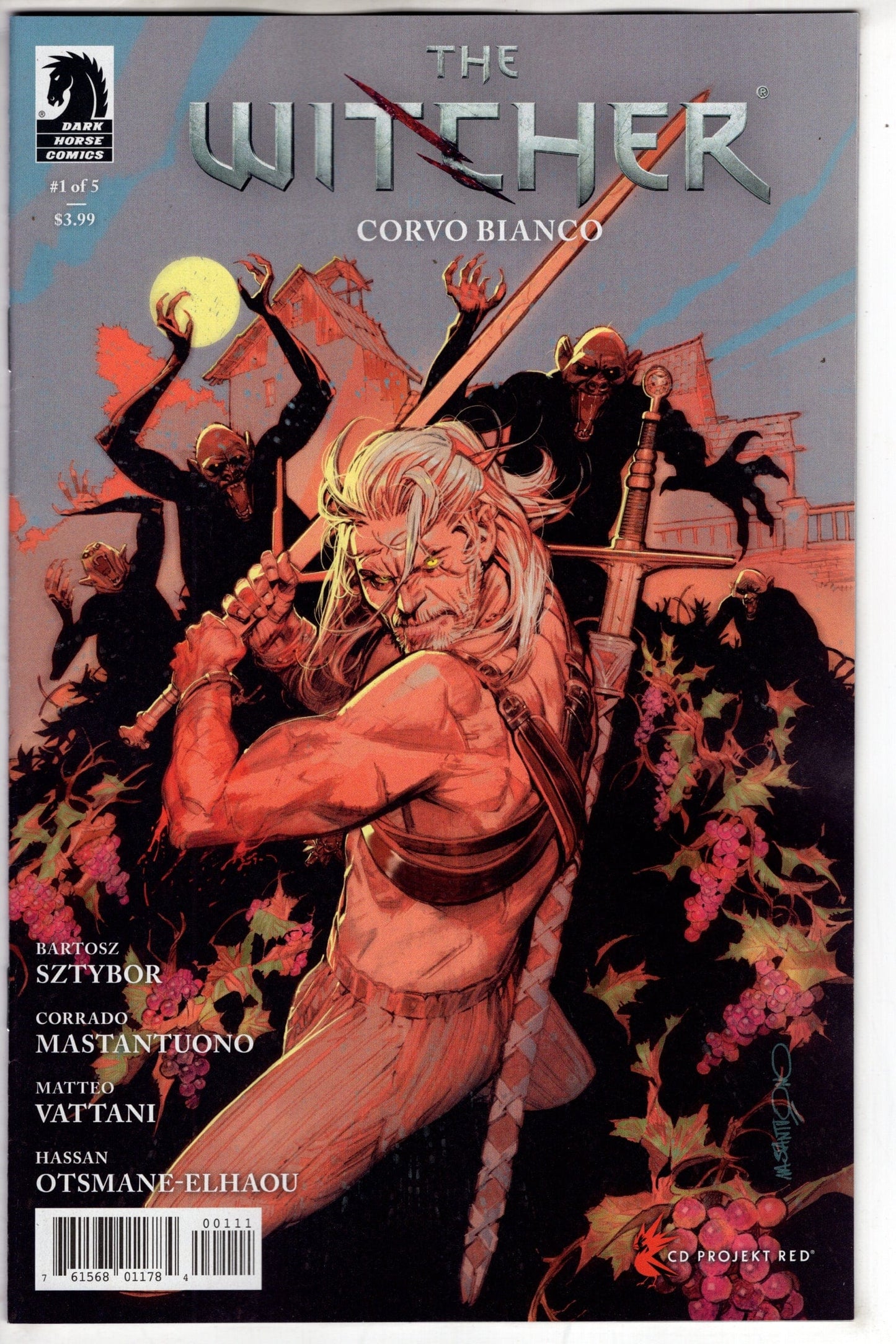 DARK HORSE COMICS COMIC BOOK WITCHER CORVO BIANCO #1 CVR A MASTANTUONO