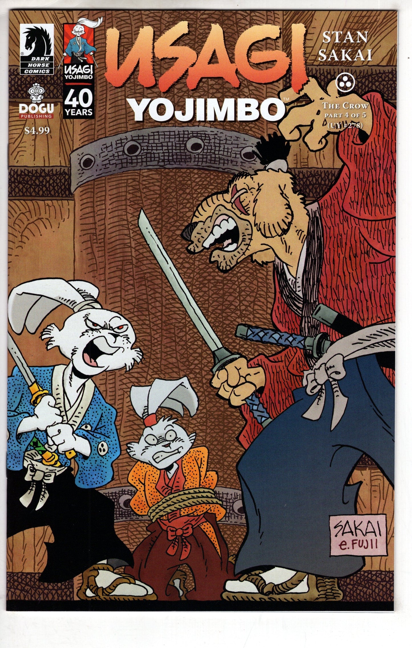 DARK HORSE COMICS Comics USAGI YOJIMBO CROW #4 CVR A SAKAI