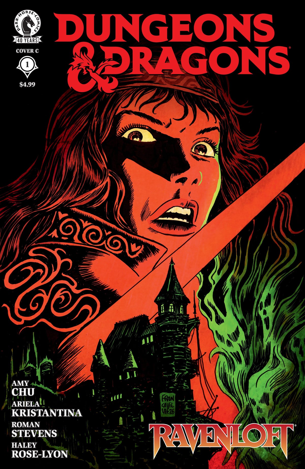 Dark Horse Comics NEW THIS WEEK Dungeons & Dragons: Ravenloft #1 (CVR C) (Francesco Francavilla) (VF/NM)