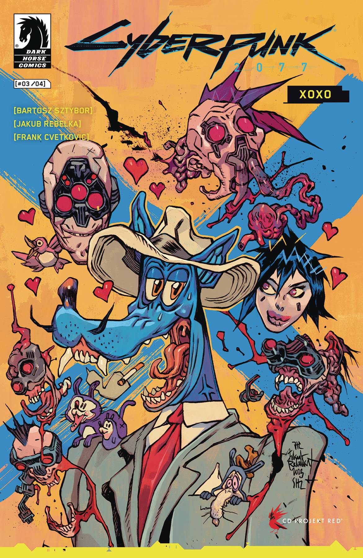 DARK HORSE PRH COMIC BOOK CYBERPUNK 2077 XOXO #3 CVR A REBELKA (VF/NM)