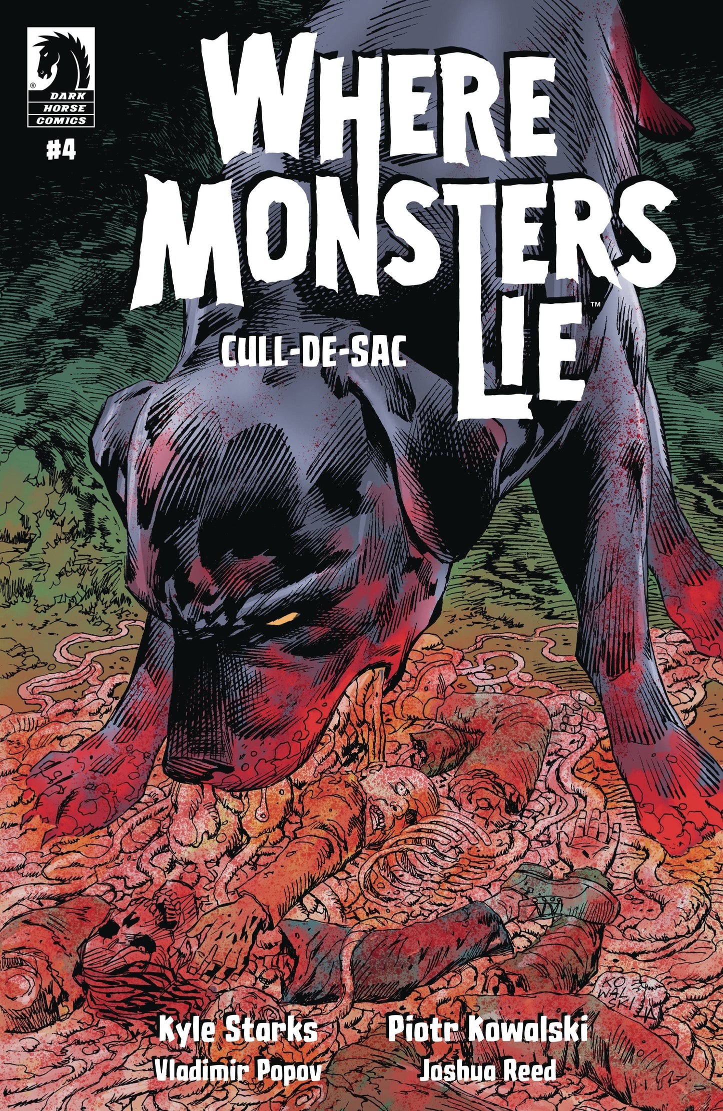 DARK HORSE PRH COMIC BOOK WHERE MONSTERS LIE CULL DE SAC #4 CVR A KOWALSKI