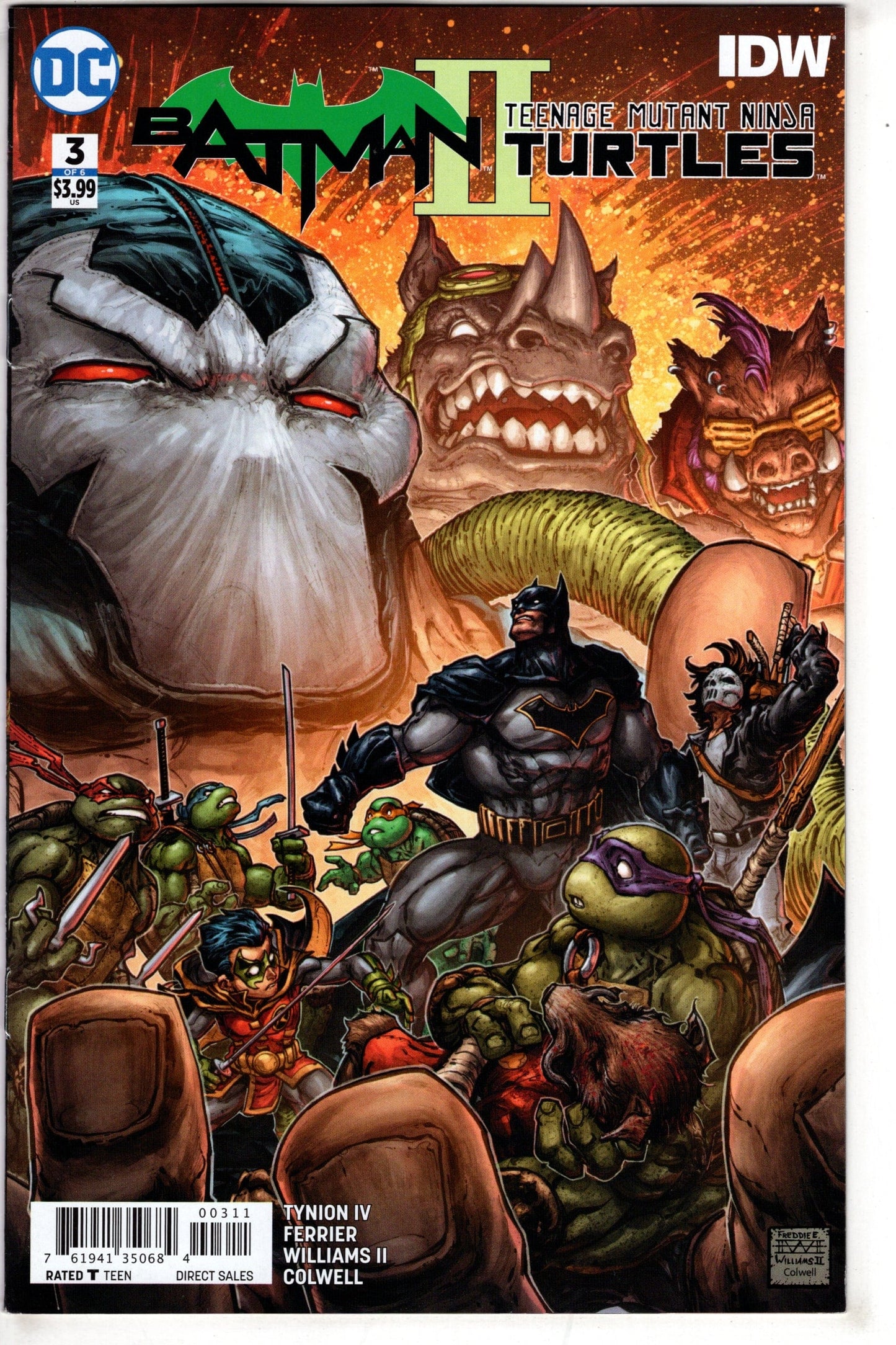 DC COMICS BATMAN TEENAGE MUTANT NINJA TURTLES II #3 (OF 6)