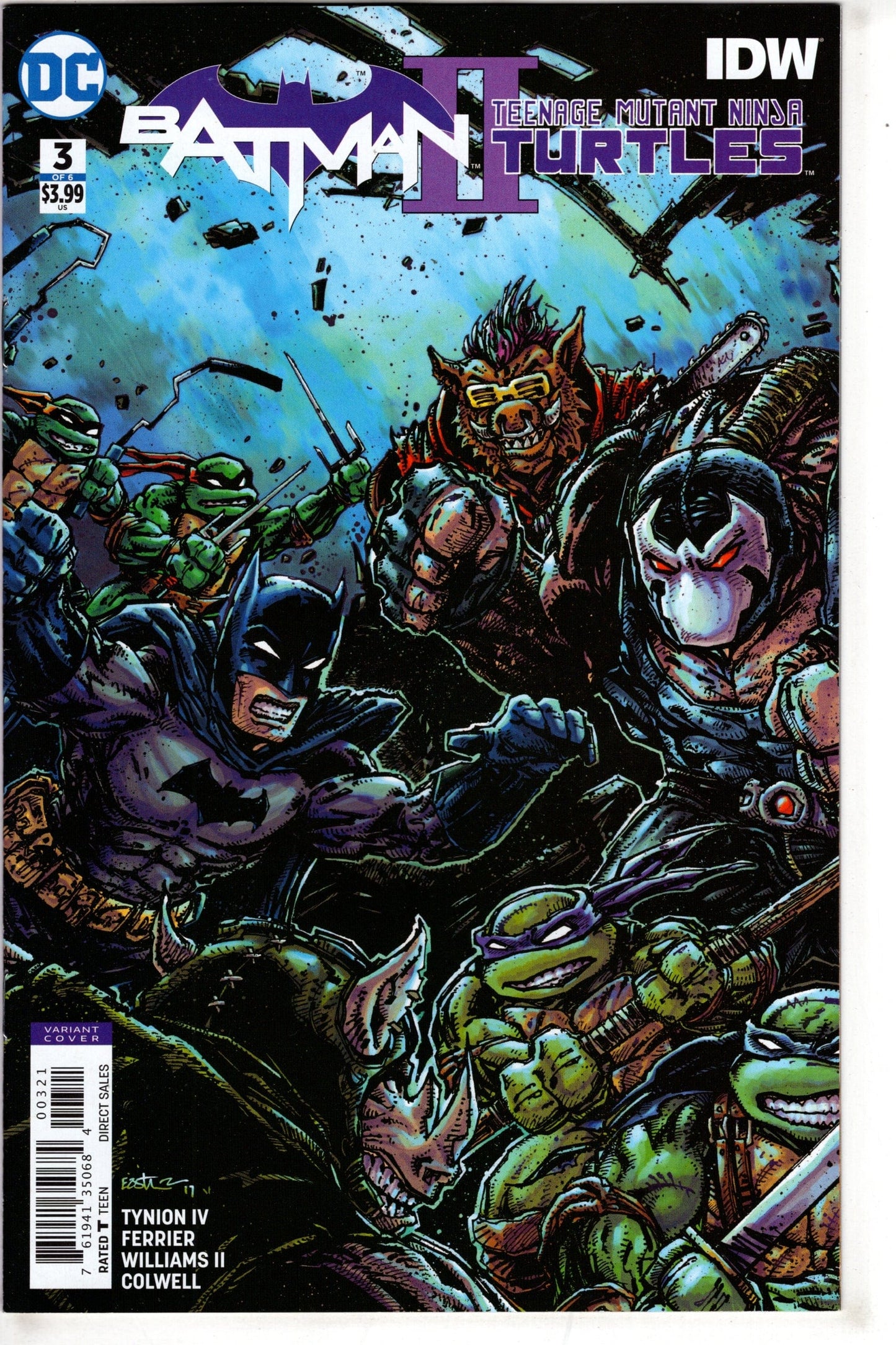 DC COMICS BATMAN TEENAGE MUTANT NINJA TURTLES II #3 (OF 6) VAR ED