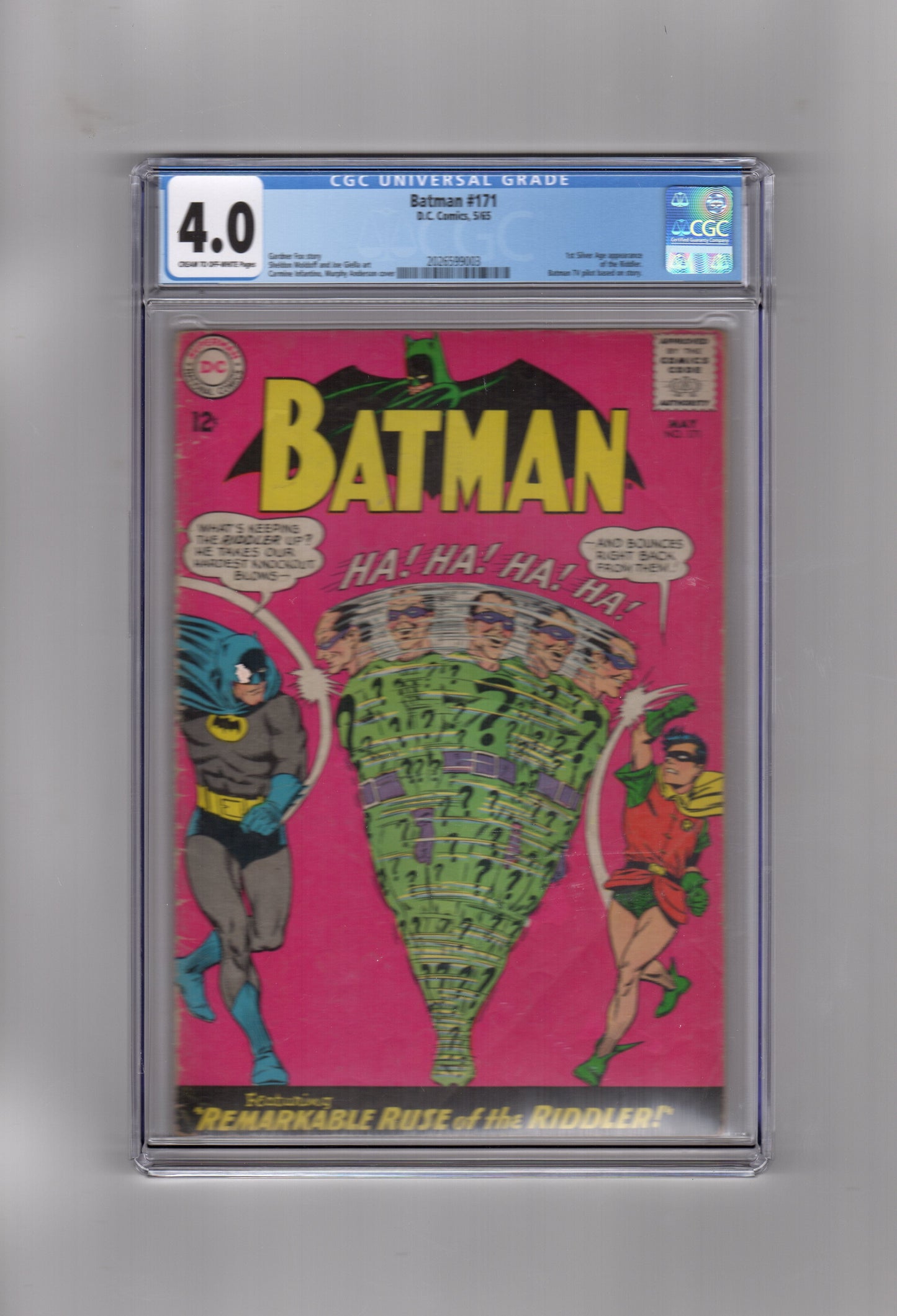 DC Comics CGC Comic BATMAN # 171 CGC 4.0