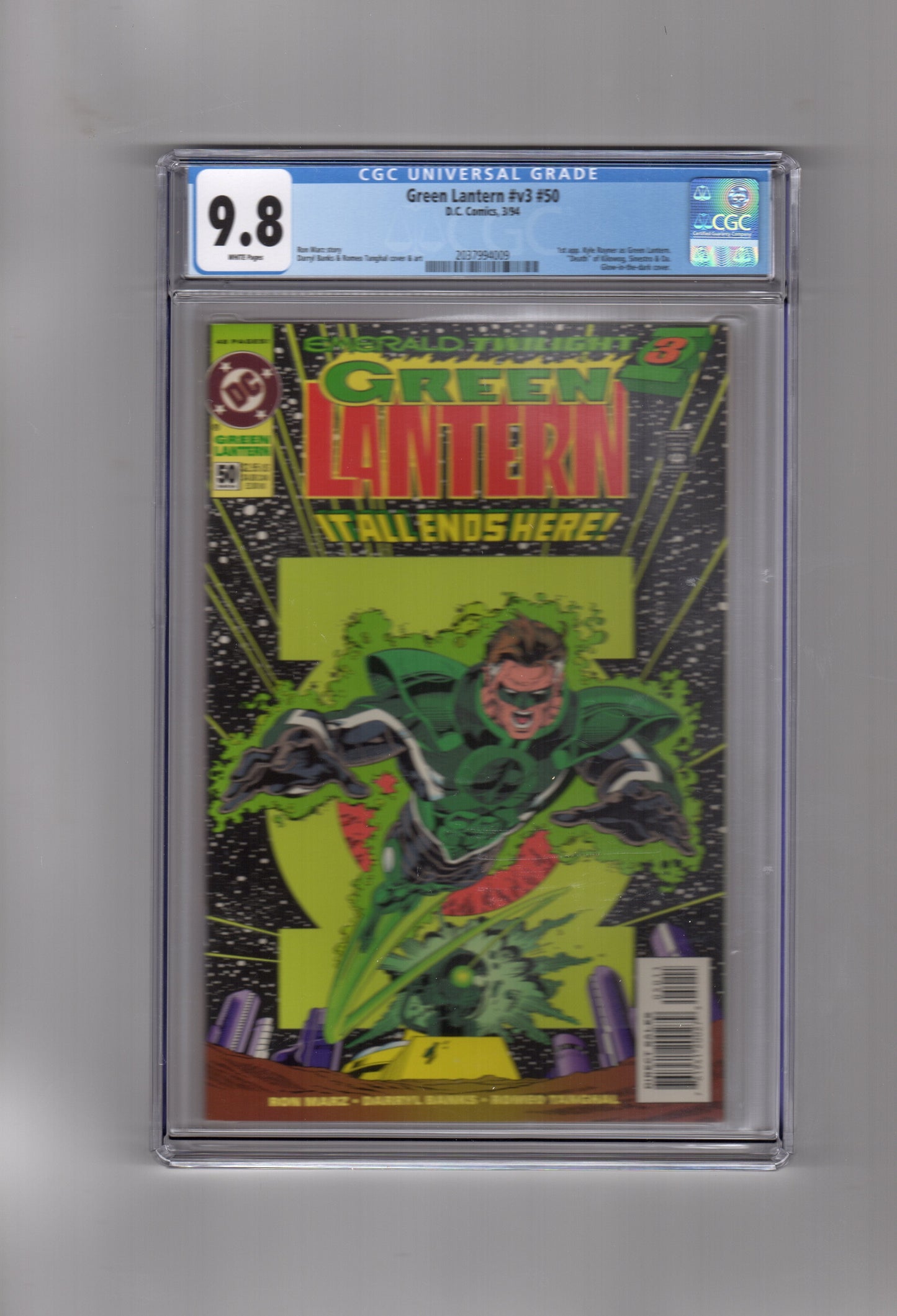 DC Comics CGC Comic GREEN LANTERN #V3 50 CGC 9.8