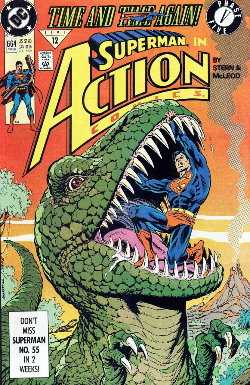 DC Comics COMIC BOOK Action Comics #664 - Many Long Years Ago...: Time & Time Again, Phase 5 (VF)